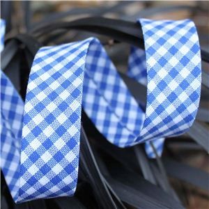 Bias Binding Gingham -Royal
